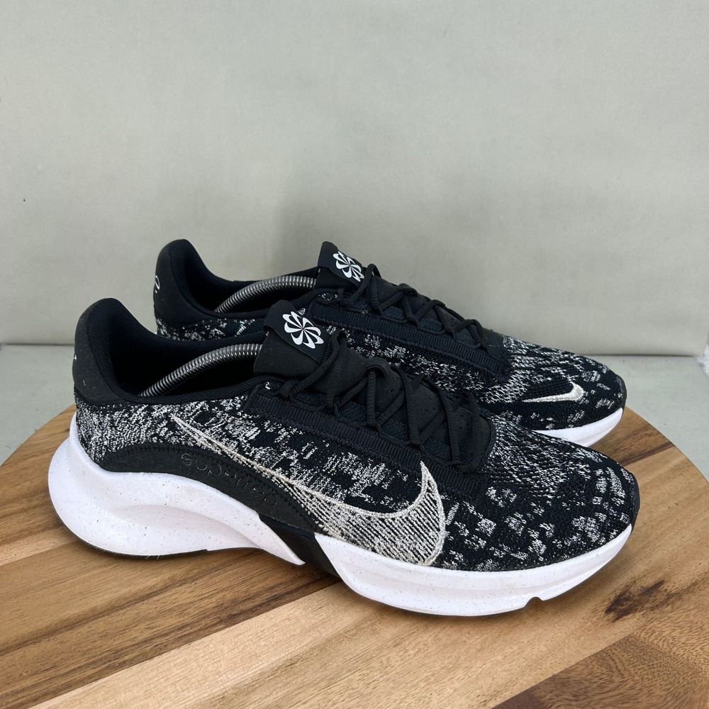 Nike SuperRep Go 3 Next Nature Flyknit Mens 14 Black White DH3393-010 Training